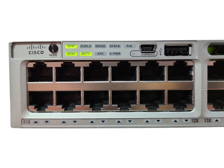 Cisco WS-C3850-48P-L 48-Port PoE+ Gigabit Switch, 1x 715W PSU