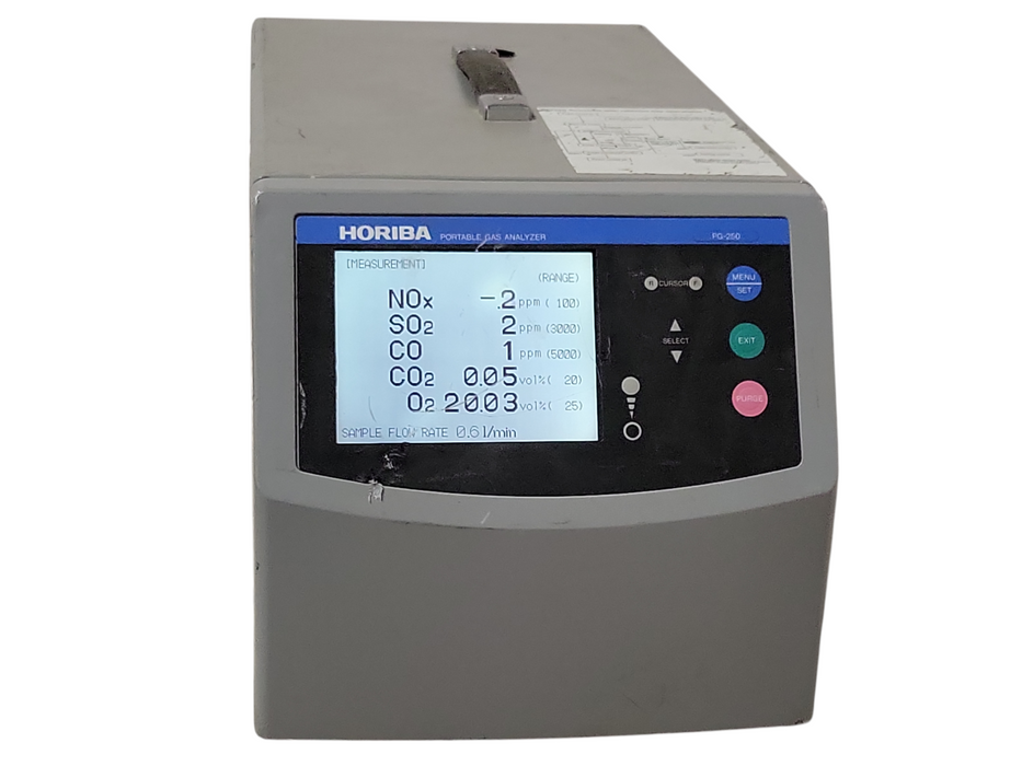 Horiba portable Gas analyzer PG-250, READ _