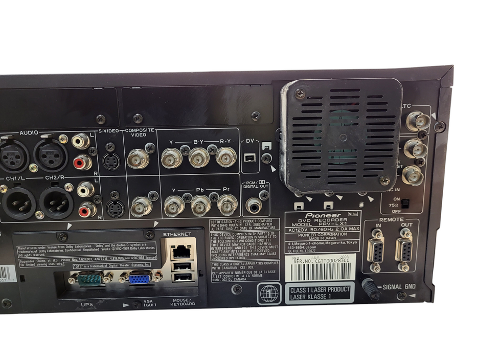 Pioneer PRV-LX1 DVD Recorder READ $