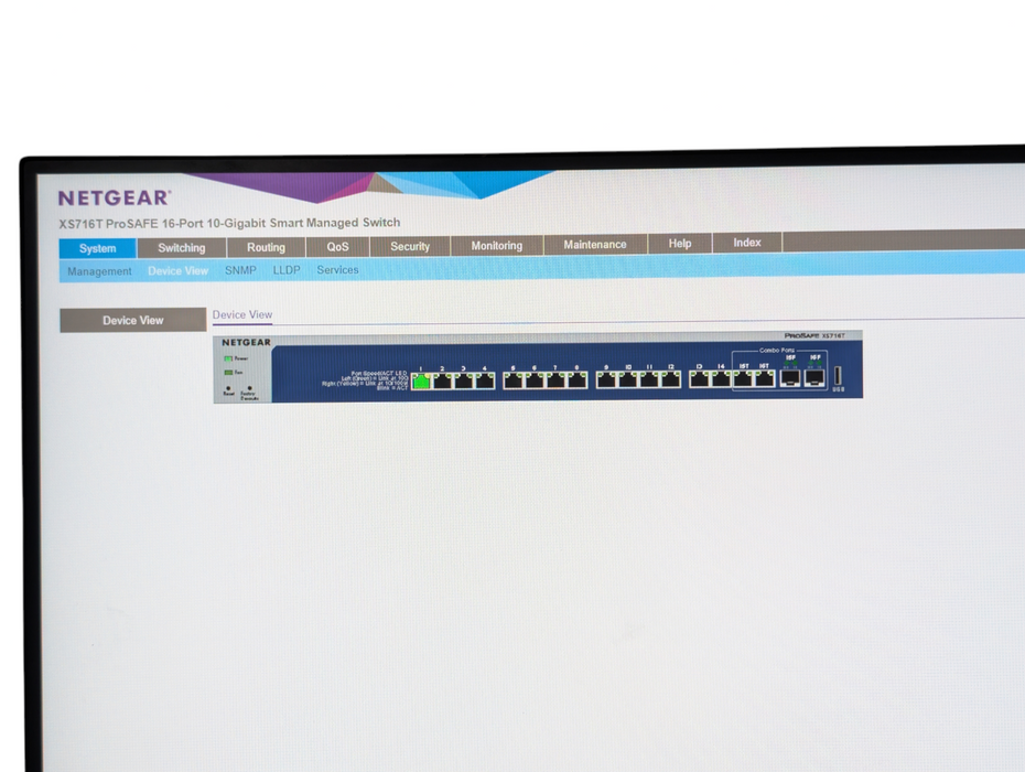 NETGEAR XS716T ProSAFE 16-Port 10-Gigabit Smart Managed Switch -