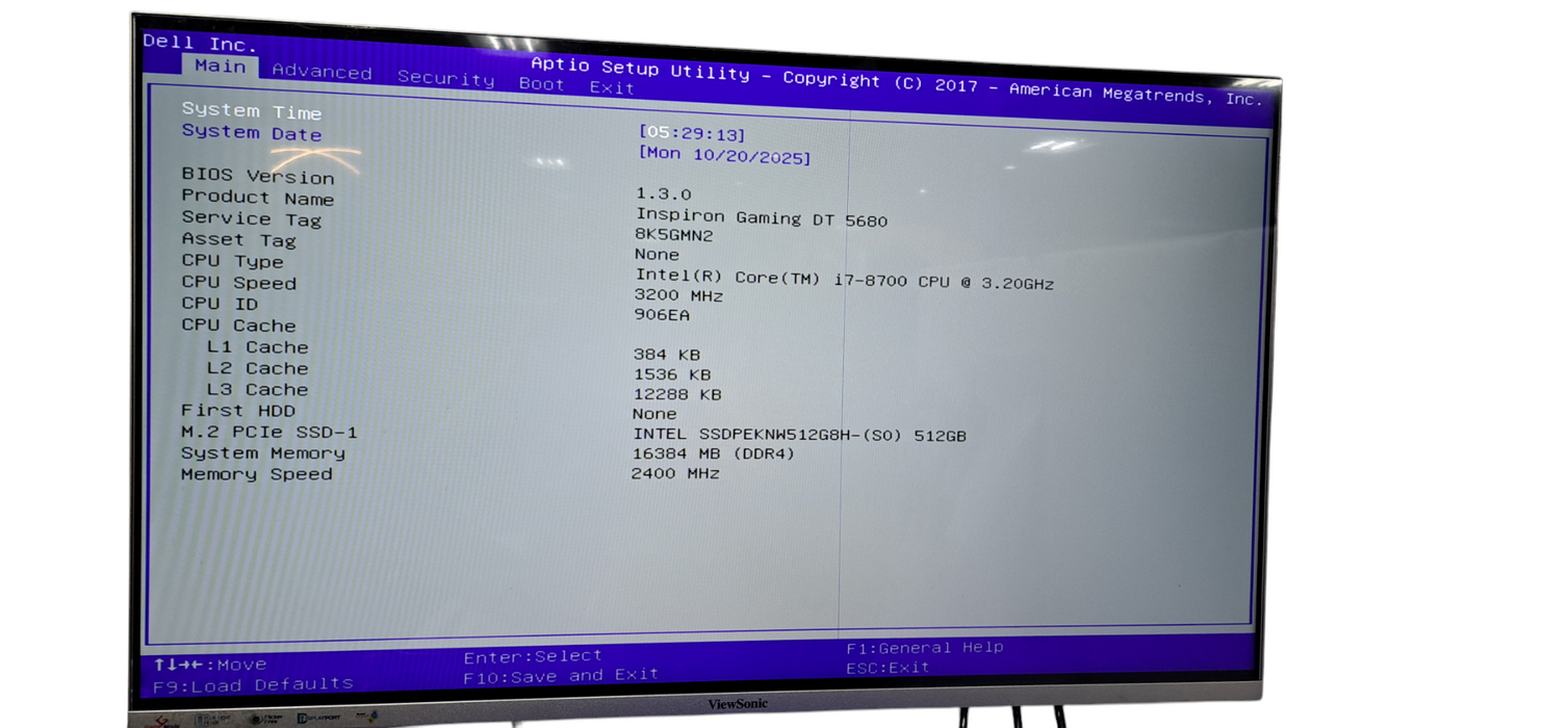 Dell DT 5680 i7-8700|16Gb RAM|500GB SSD |1060 GPU|READ
