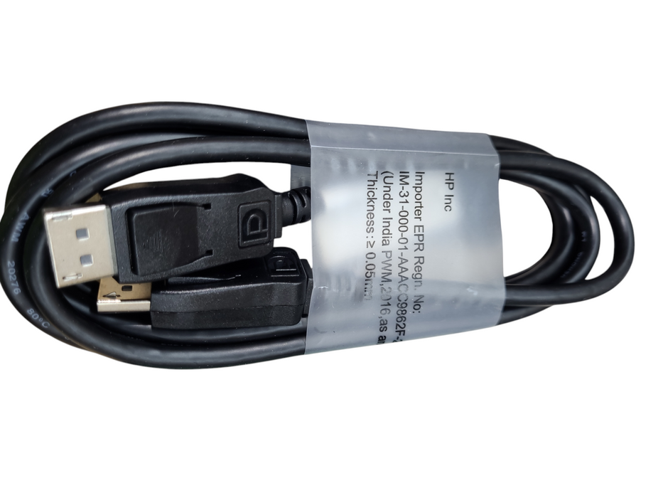 Lot 5x HP Display Port Male to Male Cable 6' 1.8M E508028 Q