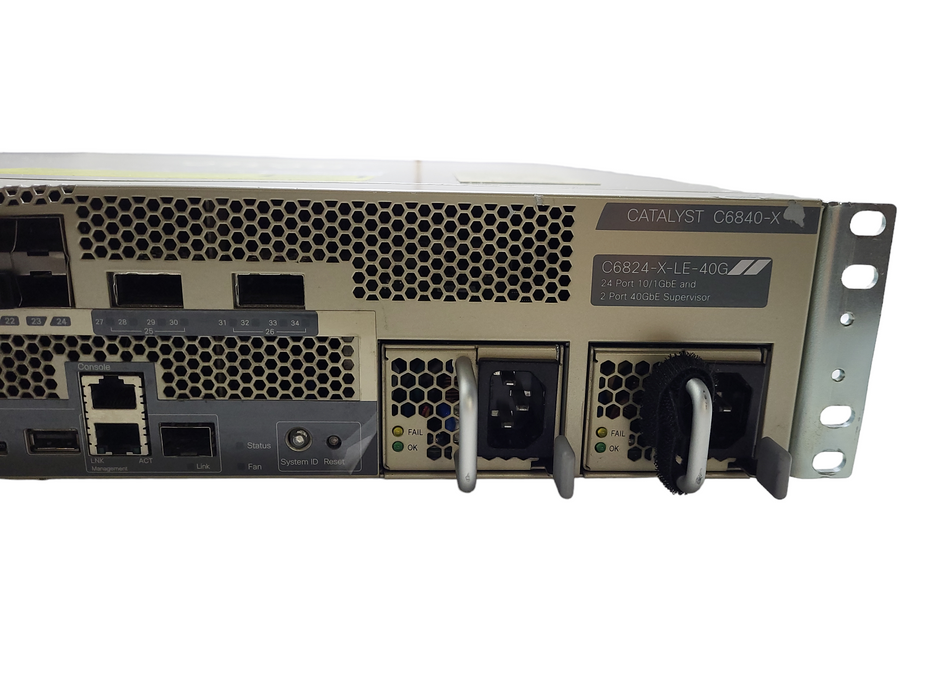Cisco C6824-X-LE-40G 24x10GE+2x40GE C6840-X-750W-AC Catalyst Switch READ $