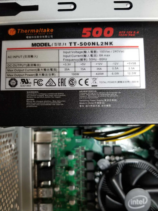 Generic Pc w/ Asus Pro B460M-C Intel i7-10700 CPU 2.90GHz 16GB RAM No HDD Q