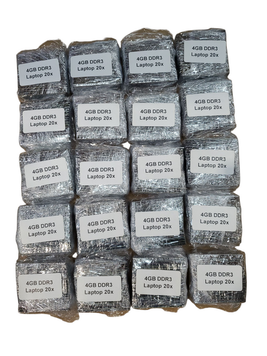 Lot of 400x, Assorted 4GB DDR3 Laptop RAM