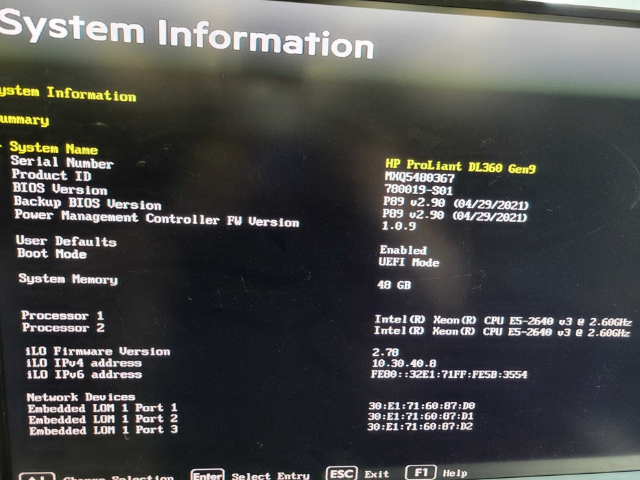 HP ProLiant DL360 Gen9 - 2x Xeon E5-2640 v3 48GB DDR4 P440ar 2x500W PSU %