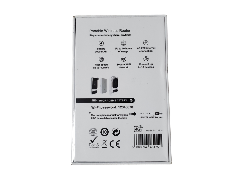 Ryoko Pro High-Speed Portable 4G LTE Wi-Fi Router