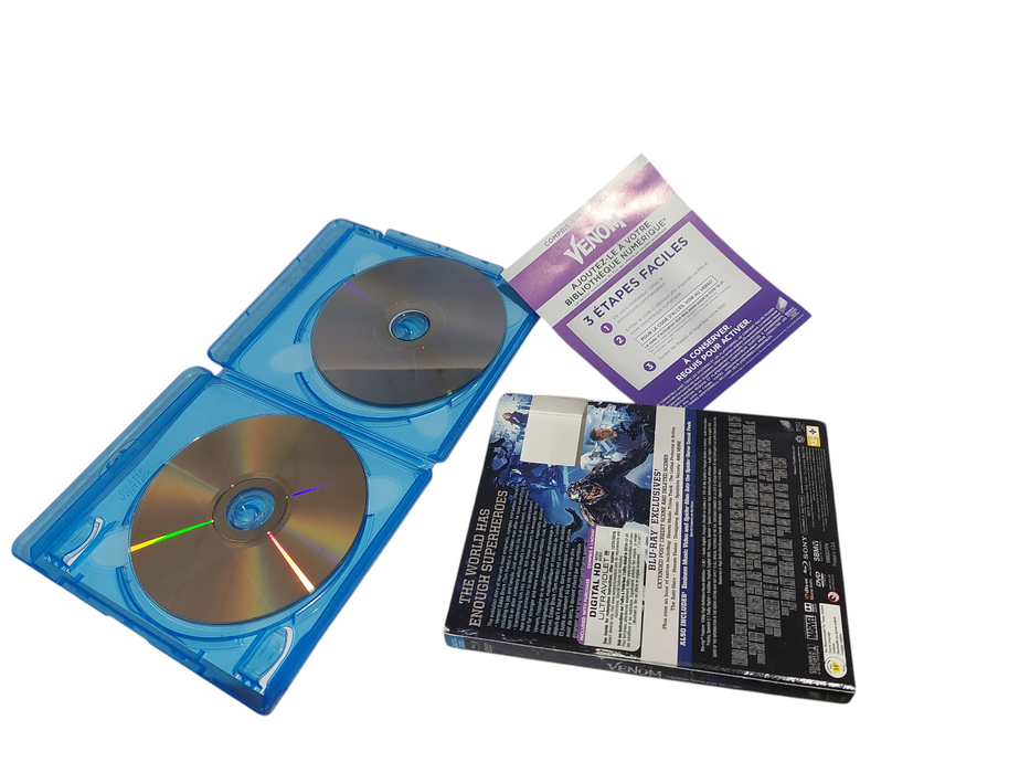 BluRay Marvels Venom DVD & Bluray / Digital  Combo Case  =