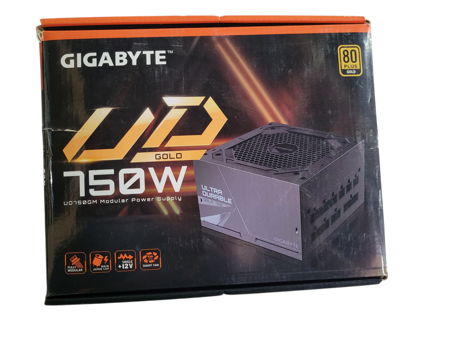 GIGABYTE G750H 750W Modular Power Supply PLUS GOLD Certified