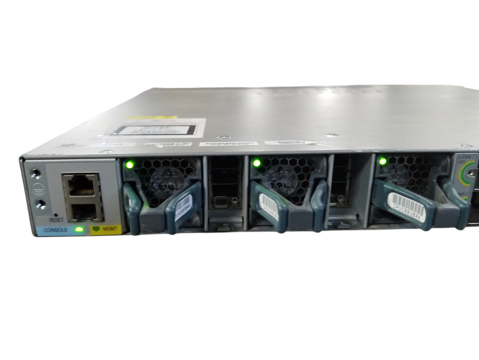 Cisco WS-C3850-48P 48 Port Gigabit PoE+ Switch w/ C3850-NM-4-1G 2x715W PSU