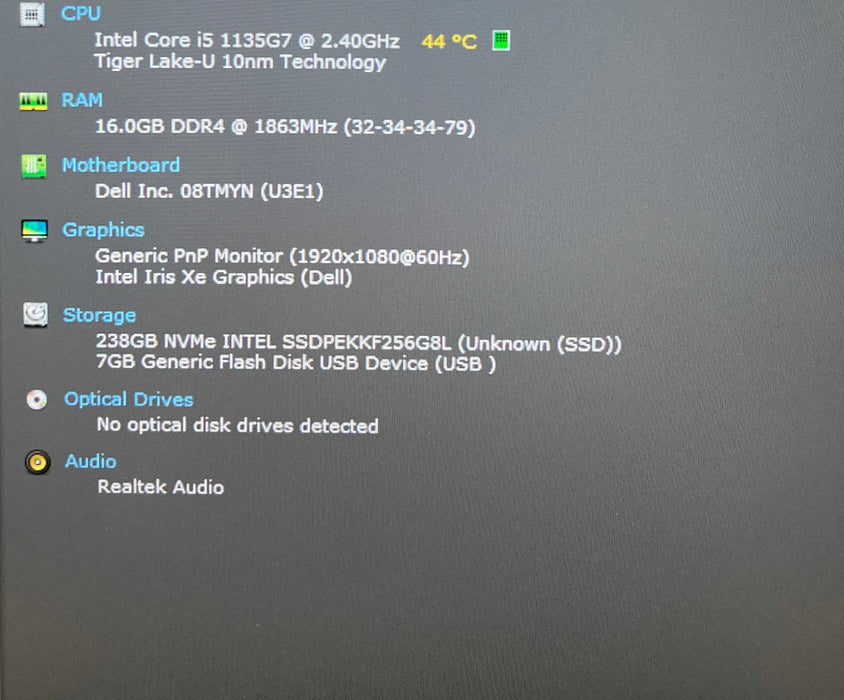 Dell Latitude 7420 Core i5-1135G7@2.4GHz 16GB RAM 256GB SSD  Lap200