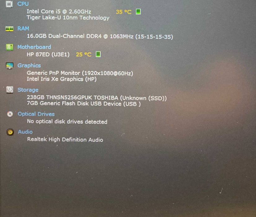 HP ProBook 640 G8 Core i5-1145G7@2.60GHz vPRO 16GB RAM 256GB SSD  Lap200