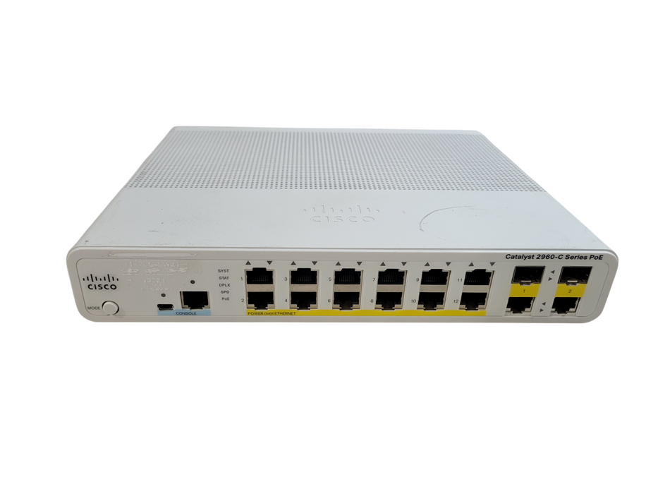 Cisco WS-C2960C-12PC-L V05 | 12-Port PoE Silent Switch Q%