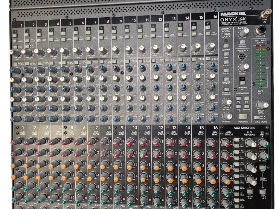 Mackie ONYX 1640 16-Channel Recording Mixer Mixing Console READ $
