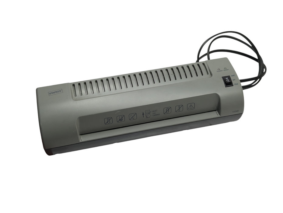 Staples Laminator Model 14346 Please READ  -