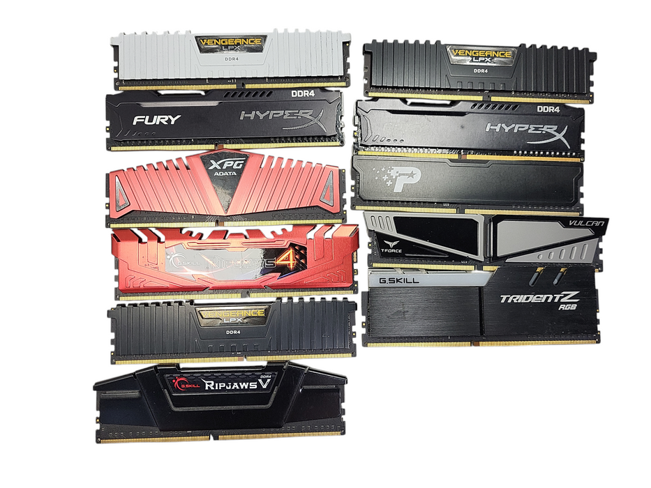 Lot of 9x Various brands 8GB PC4 Gaming/Desktop memory $