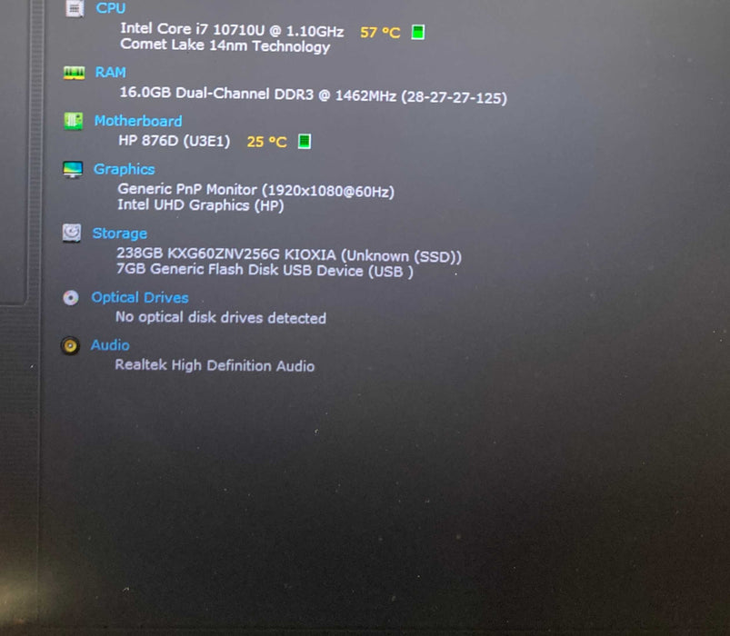 HP EliteBook x360 1040 G7 TOUCH Core i7-10810U@1.1GHz 16GB RAM 256GB SSD  Lap200