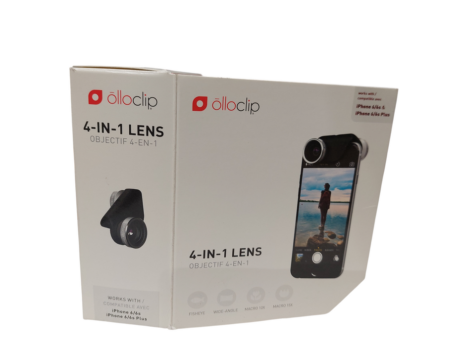 Ollo Clip Lens Kit for Iphone 6 Wide Angle Fisheye NEW =