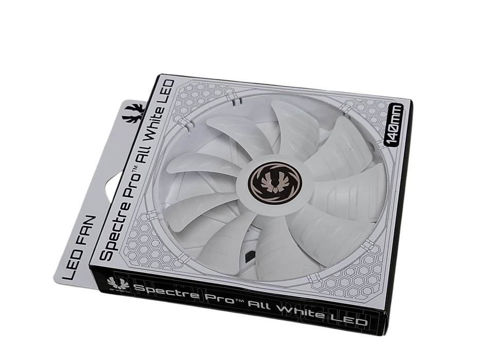 New spectre Pro all white LED 140mm BFF-WPRO-14025R-RP LED fan  Q_