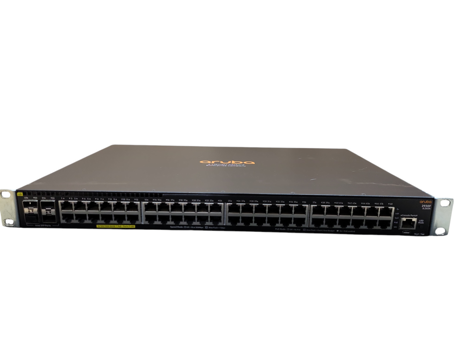 Aruba 2930F JL262A 48-port Gigabit PoE+ 370w 4x SFP Network Switch w/ Ears  !