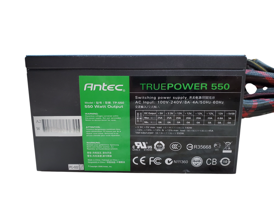 Antec Truepower 550 TP-550 | 550W Desktop Power Supply