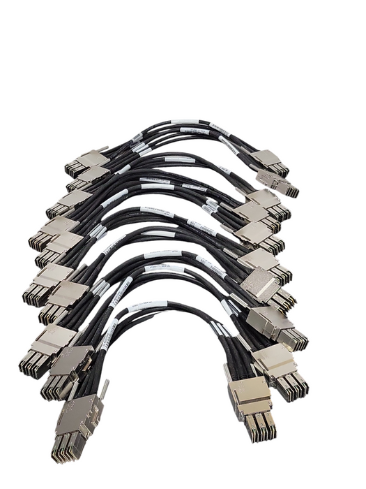 Lot of 10x Cisco STACK-T1-50CM Stacking Cables _