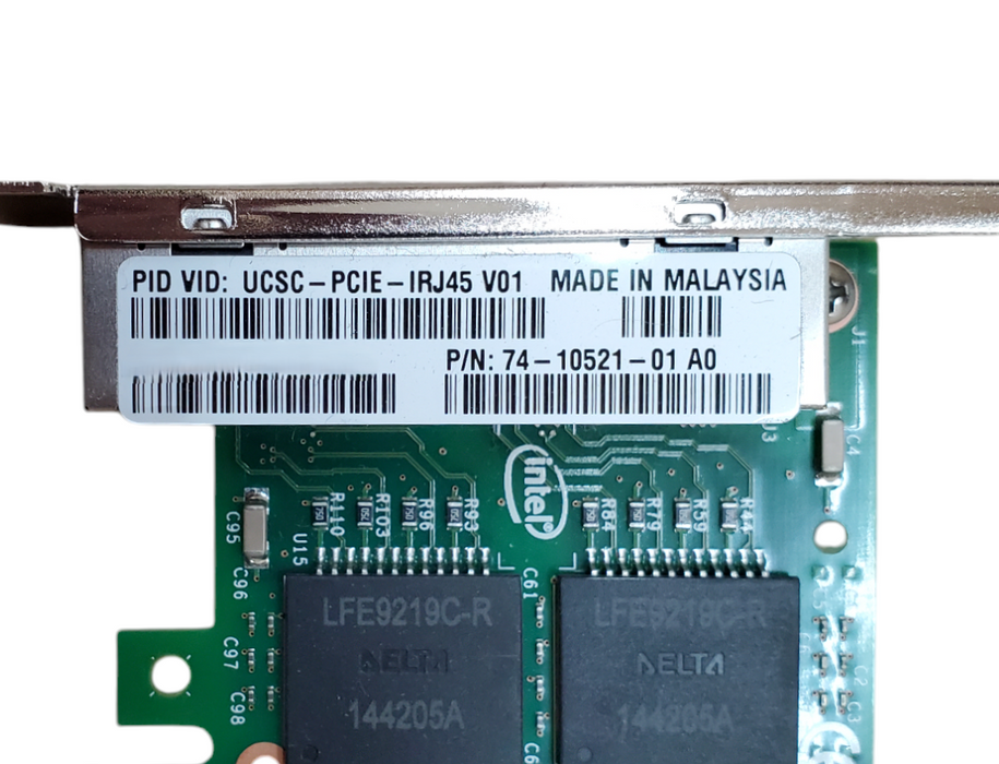 Cisco UCSC-PCIE-IRJ45 V01 Quad Port 1Gb Network Adapter 74-10521-01