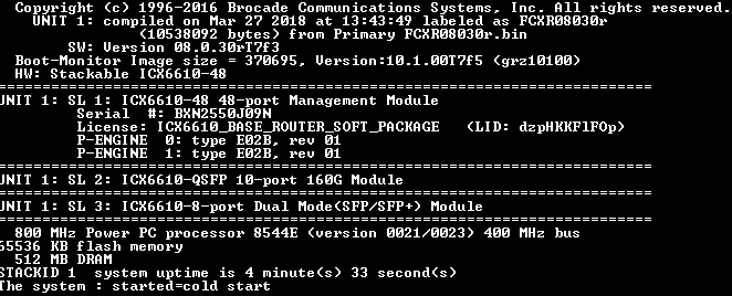 Brocade ICX6610-48-I | 48-Port Gigabit, 8x SFP Layer 3 Switch | B-F Airflow !