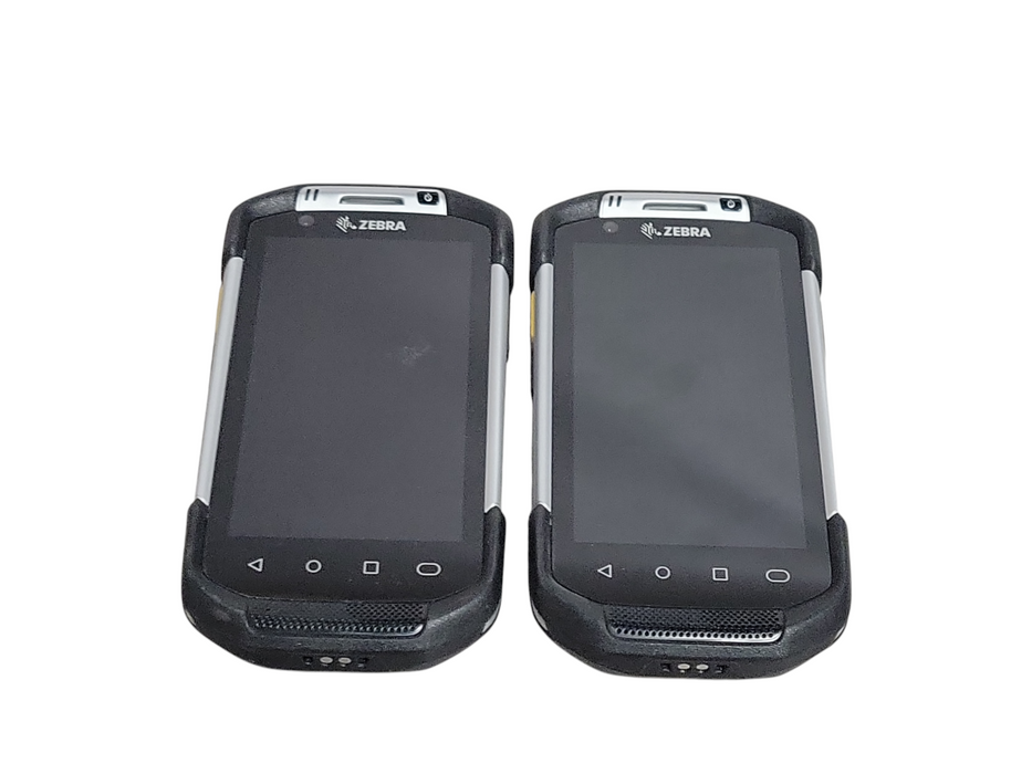 Lot of 2x Zebra TC75GK-2MB22AD-AS handheld barcode scanners _