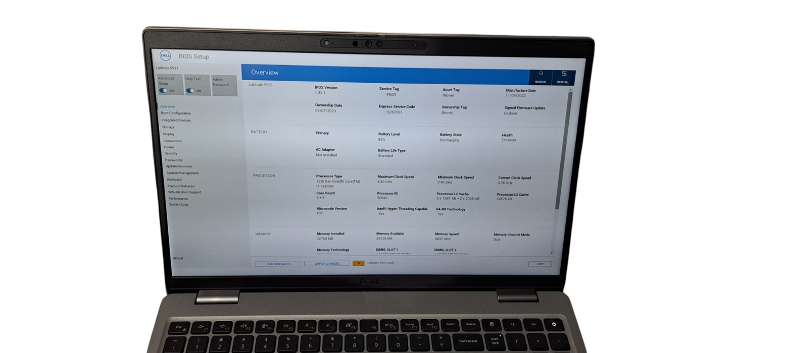 Latitude 5531Touch i7-12800H|32GB DDR5|500GB NVMe|MX 550 GPU  Lap200