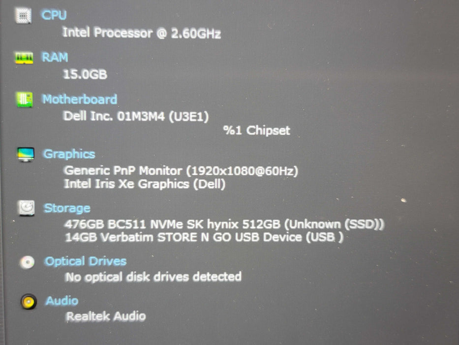 Dell Latitude 5420 i5-1145G7 16GB DDR4 512GB NVMe β Lap200