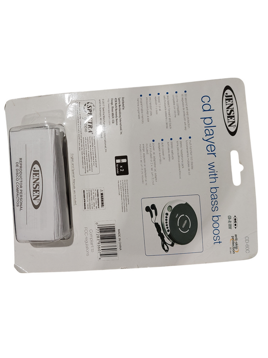 Jensen CD Player with Bass Boost Model: CD-60C New  =