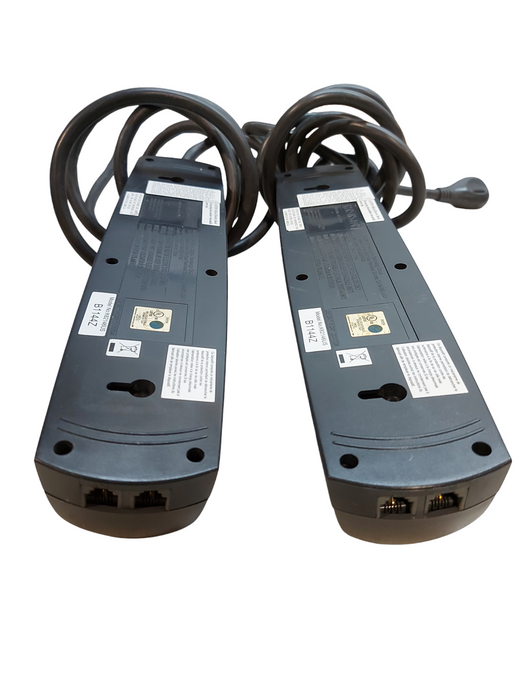 Lot 2x Kensington Power Extension Cord with six outlets each