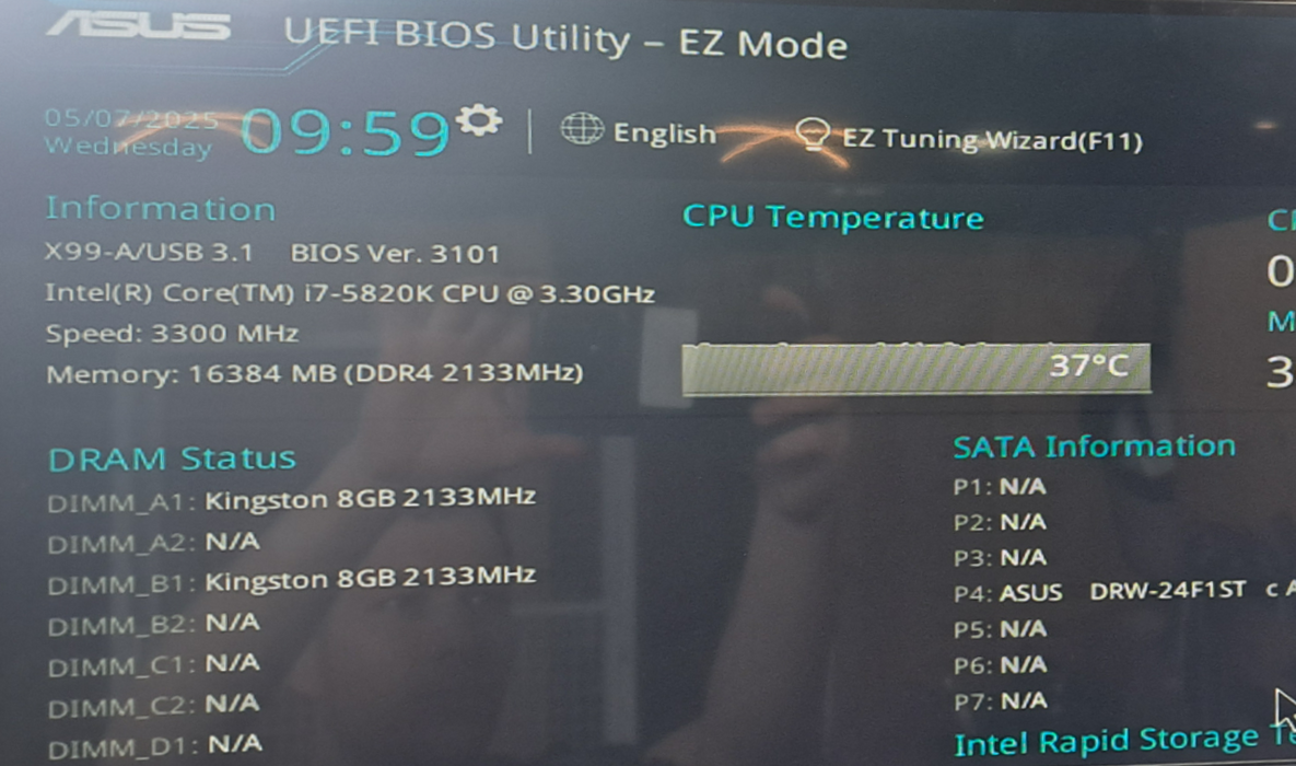 Custom PC i7-5820K CPU|16GB RAM DDR4 | GTX960 GPU| No HD No OS