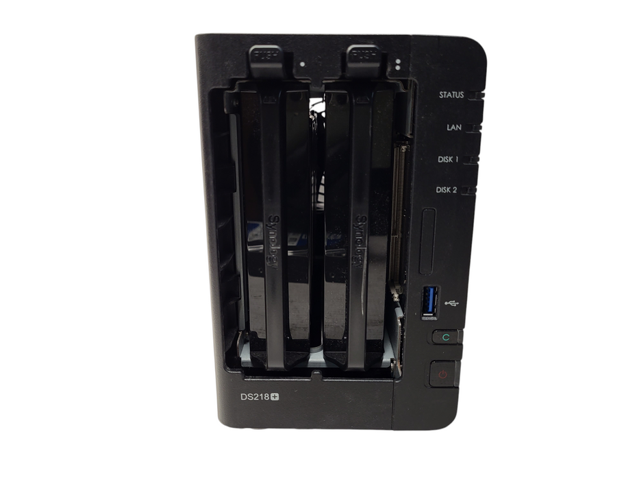 Synology 2 Bay 3.5 inch (DS218+) DiskStation w/ 2x 1TB HDD No AC $