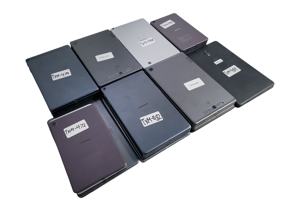 Lot of 37x Android Tablets [Samsung/ZTE/Lenovo | B Condition][TXM-17] (