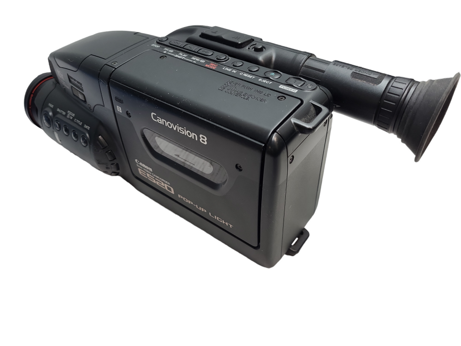 Canon E520 8MM Video Camcorder Canovision 8 with Case and Accessories Vintage &