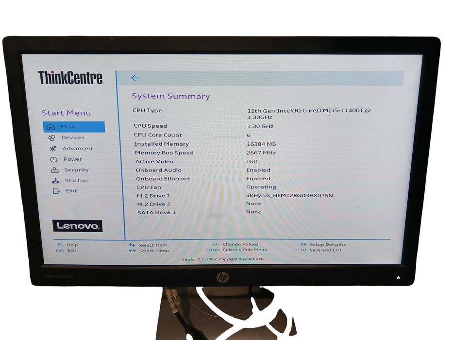 Lenovo ThinkCentre M70q Gen 2 Intel i5-11400T @ 1.3Ghz 16GB DDR4 256GB m.2