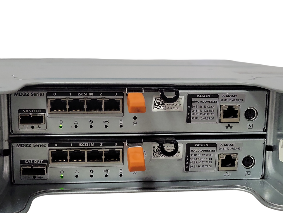 Dell MD3200i 12x 3.5" Bay drive Array, 2x MD32 Series controllers, 2x PSU _