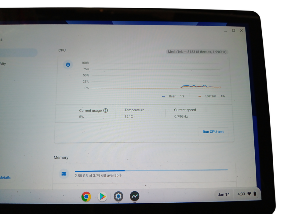 Lenovo IdeaPad CT-X636F 10.1" MediaTek 128GB 4GB - Chromebook