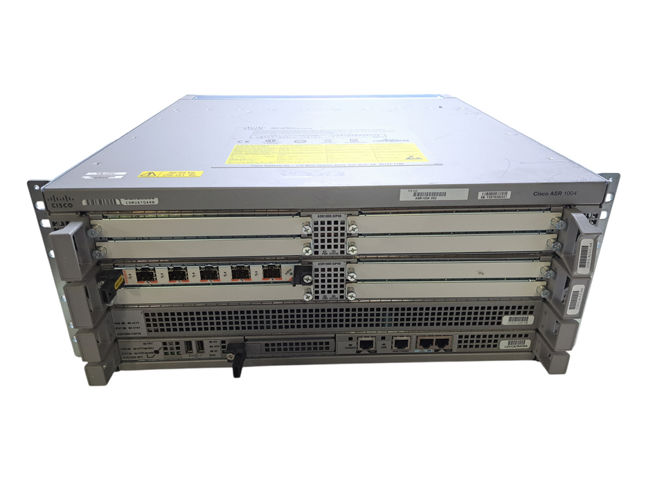 Cisco ASR1004 Router ASR 1000 Series w/ SPA-5X1GE-V2, ESP20, RP2 | Dual AC )