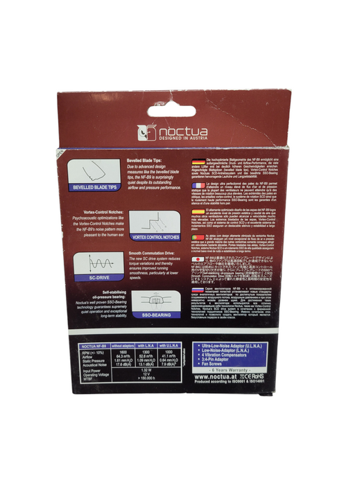 Noctua NF-B9 92mm x 25mm 3 Pin Quite Case Cooling Fan %