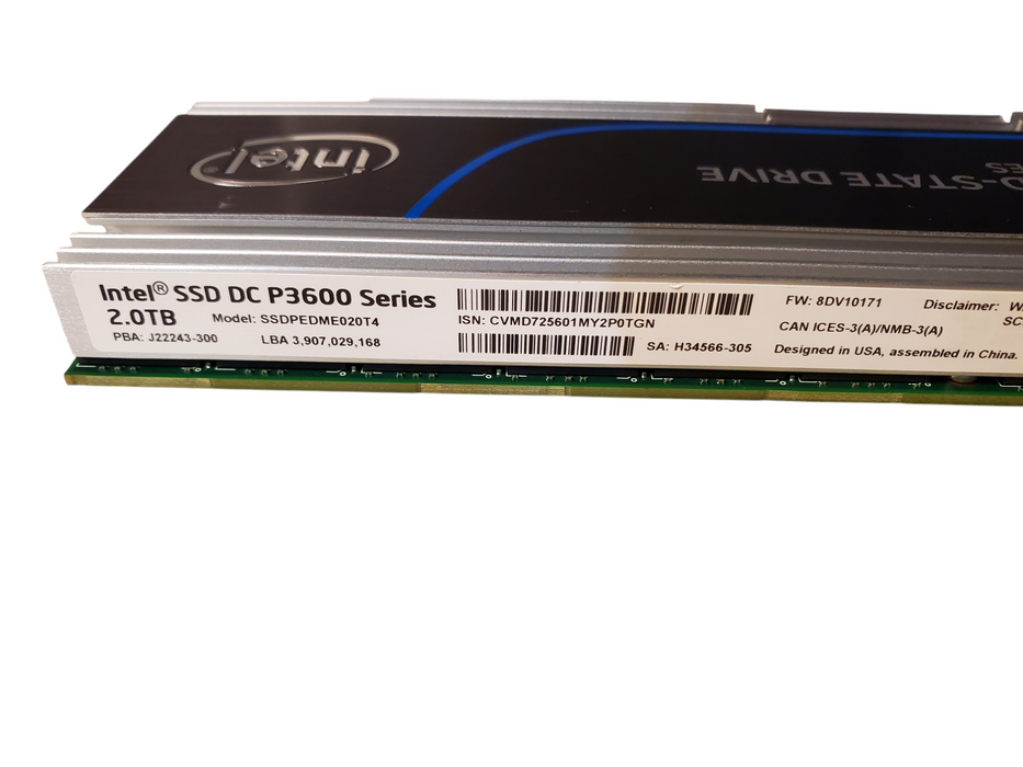 Intel PCIe SSD DC-P3600 SSDPEDME020T4 (J22243-300) 2TB NVMe SSD Q