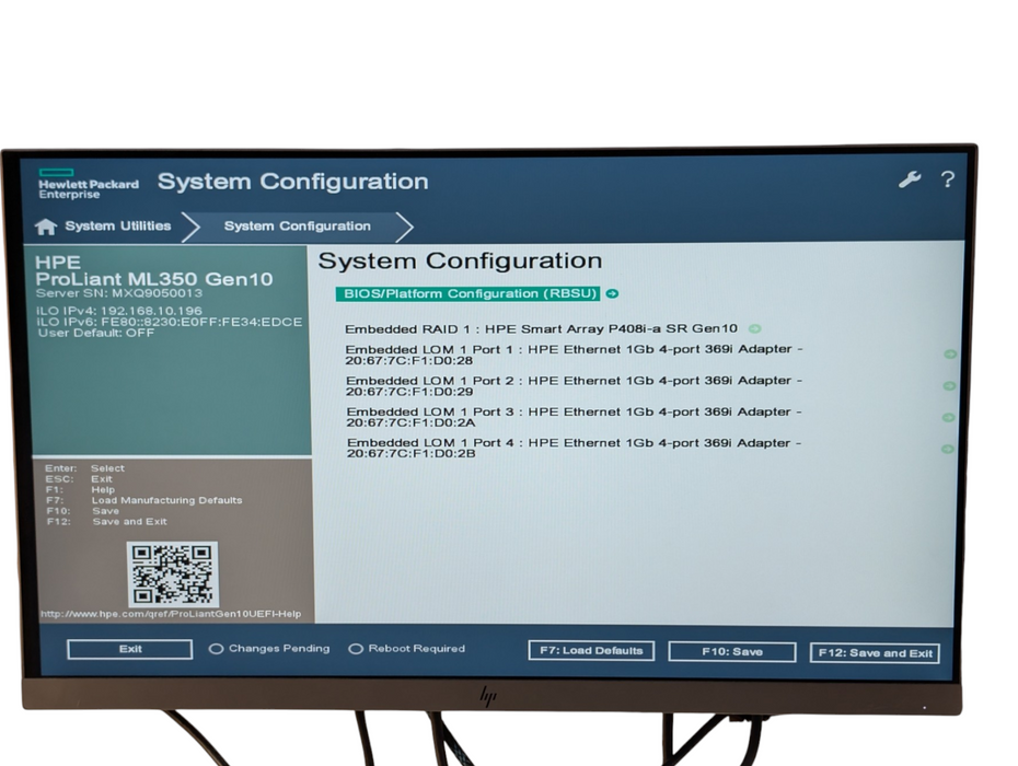 HPE ProLiant ML350 Gen10 Intel Xeon SILVER 4110 32GB RAM  -
