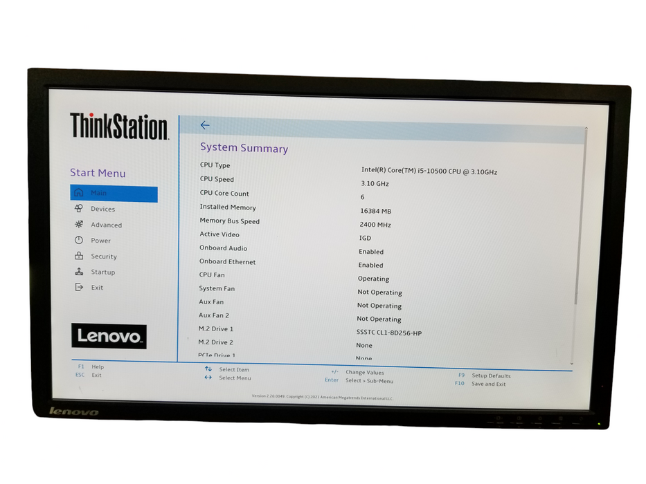 Lenovo ThinkStation P340 SFF Intel Core i5-10500, 16GB DDR4, 256GB NVMe
