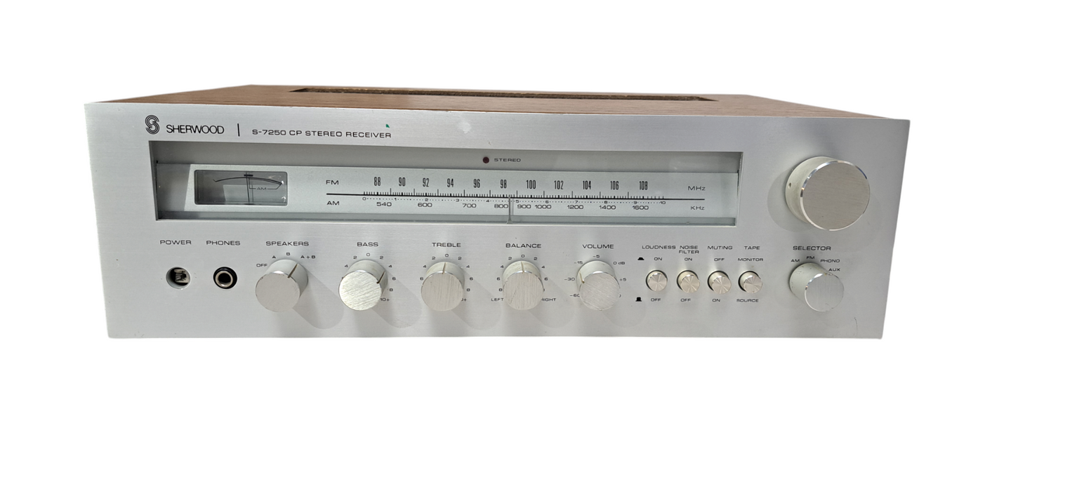 Vinatge Sherwood S-7250 CP Stereo Receiver| READ