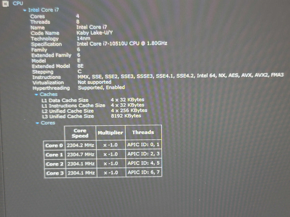 MSI Modern 14 i7-10510U 16GB DDR4 MX330 256GB NVMe  β Lap200