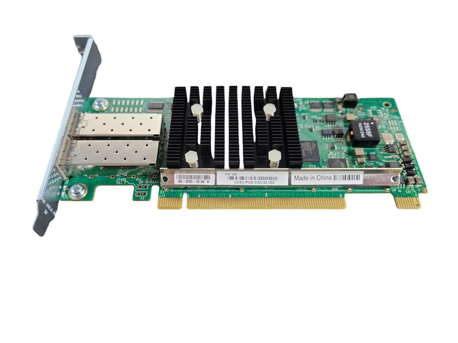 Cisco 68-4205- 73-14093- UCSC-PCIE-CSC-02 Dual Port 10G Fiber Card PCIe !