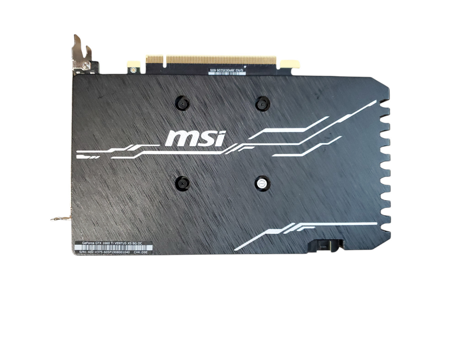 MSI GEFORCE GTX 1660 TI VENTUS XS 6G OC 6GB GDDR6 GRAPHICS CARD