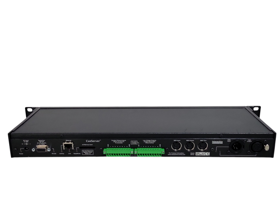 Interactive Technologies CS-800 CueServer Playback Processor, READ _